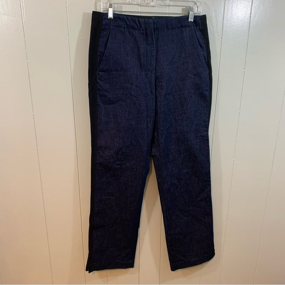 Rag & Bone Dark Blue Trouser Tuxedo Bootcut Split Hem Pockets Career Jeans 8